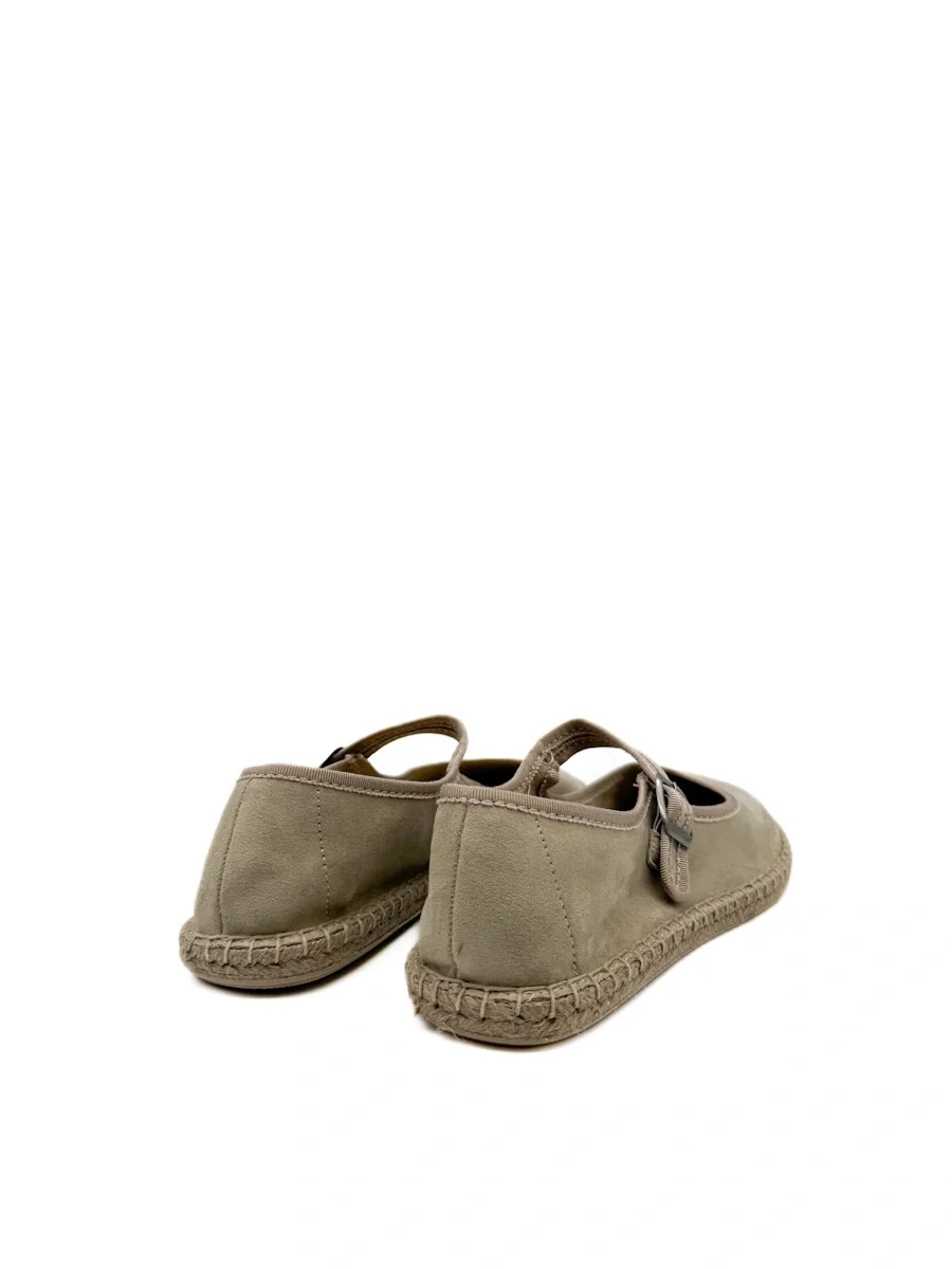 Corina Espadrillas Mary Jane en antelina con Suela de Esparto - Imagen 6