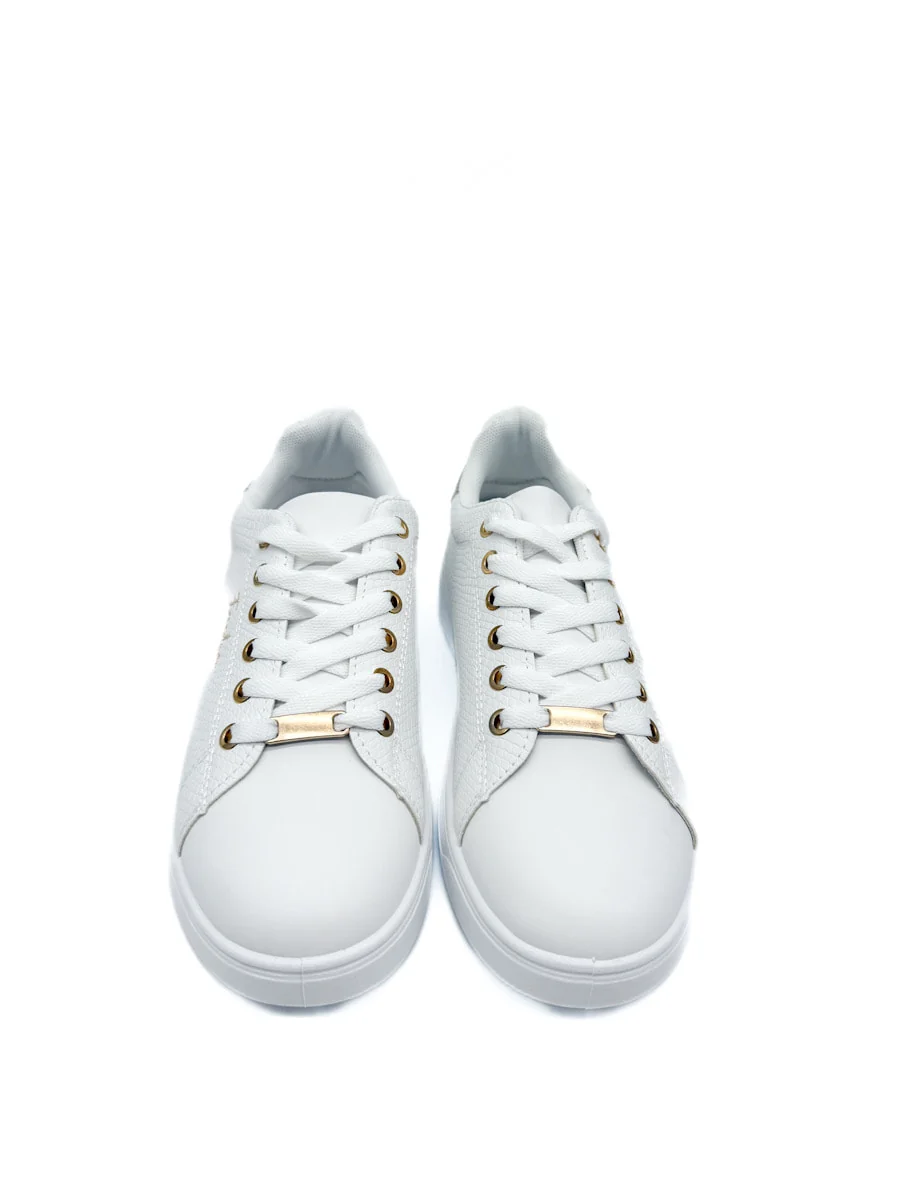 Zapatillas Blancas con Detalles Dorados y Plateados - Imagen 6