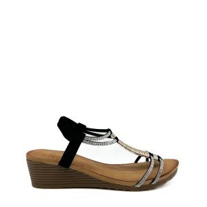 Sandalias Cuña Brillos Referencia ES131