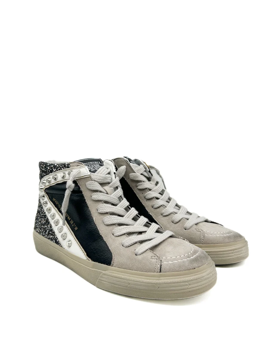 Zapatilla Alta Tachas Purpurina Corina M5050 - Imagen 3