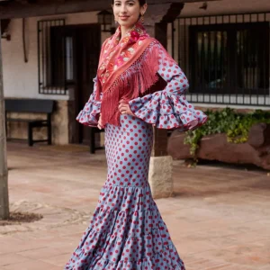 Traje de Flamenca Mod. Cordobesa  Bioelástico Lunar T.36,38,40,42