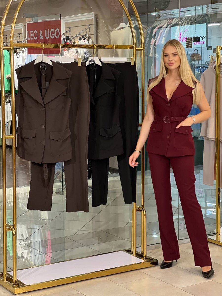 Traje con chaleco y cuatro bolsillos - Imagen 5