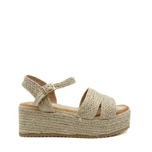 Sandalias Plataforma Rafia Referencia 91846