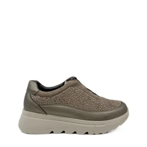 Zapatillas de Deporte con Pedrería y Plataforma