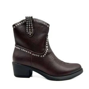 Botines Cowboy Tachas Mujer RQ77