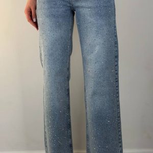 Jeans con strass
