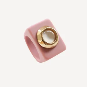 Anillo Rosa con ojo de gato Émolo
