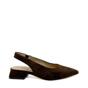Zapatos Destalonados Corina: Antelina y Metalizados con Tacón Bajo