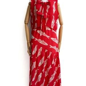 Conjunto peces beige y Rojo