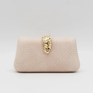 Clutch Trenzado Rosa Nude