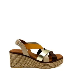 Sandalias Cuña Piel Referencia 2534