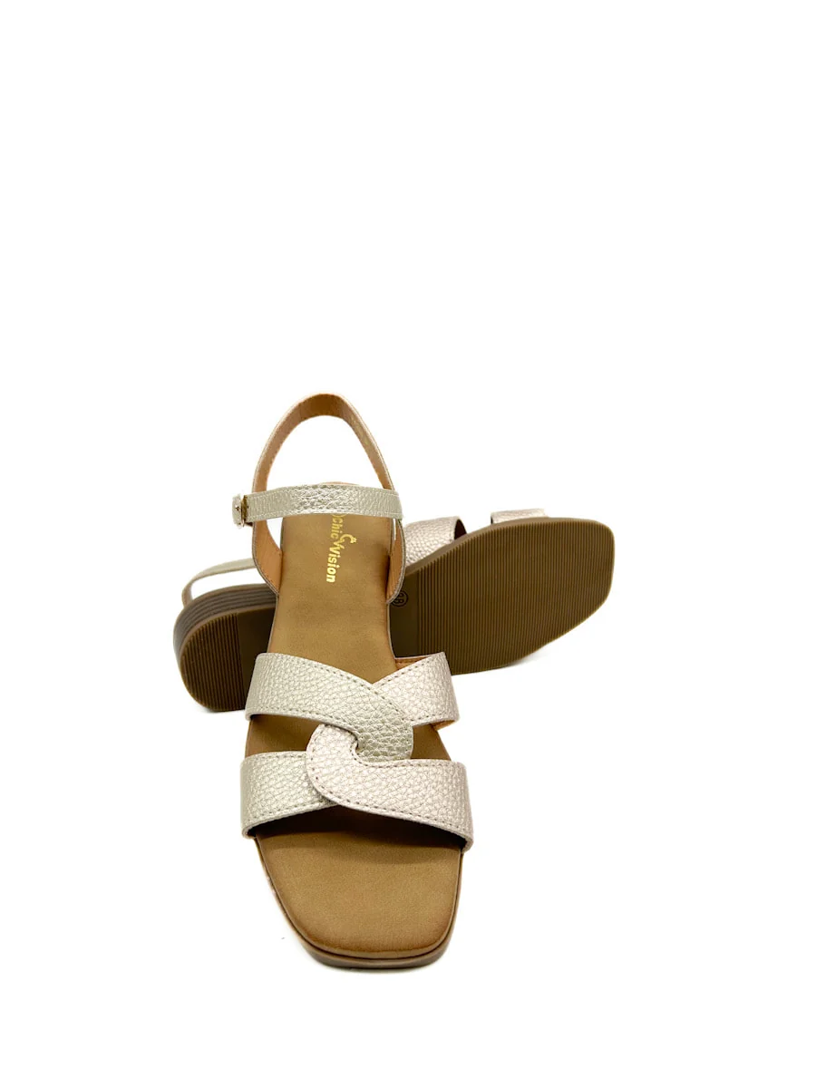 Sandalias de tacón bajo tiras cruza - Imagen 6