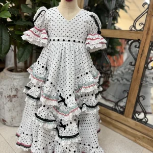 Traje de Flamenca Marisol Lunar T. 4