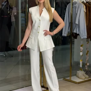 Conjunto de dos piezas con espalda de encaje