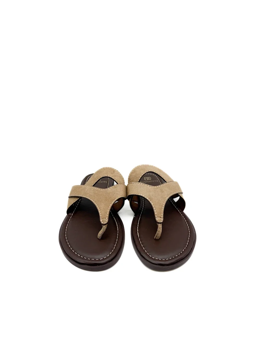 Sandalias Casuales de Dedo con Tiras de Ante - Mujer - Imagen 6