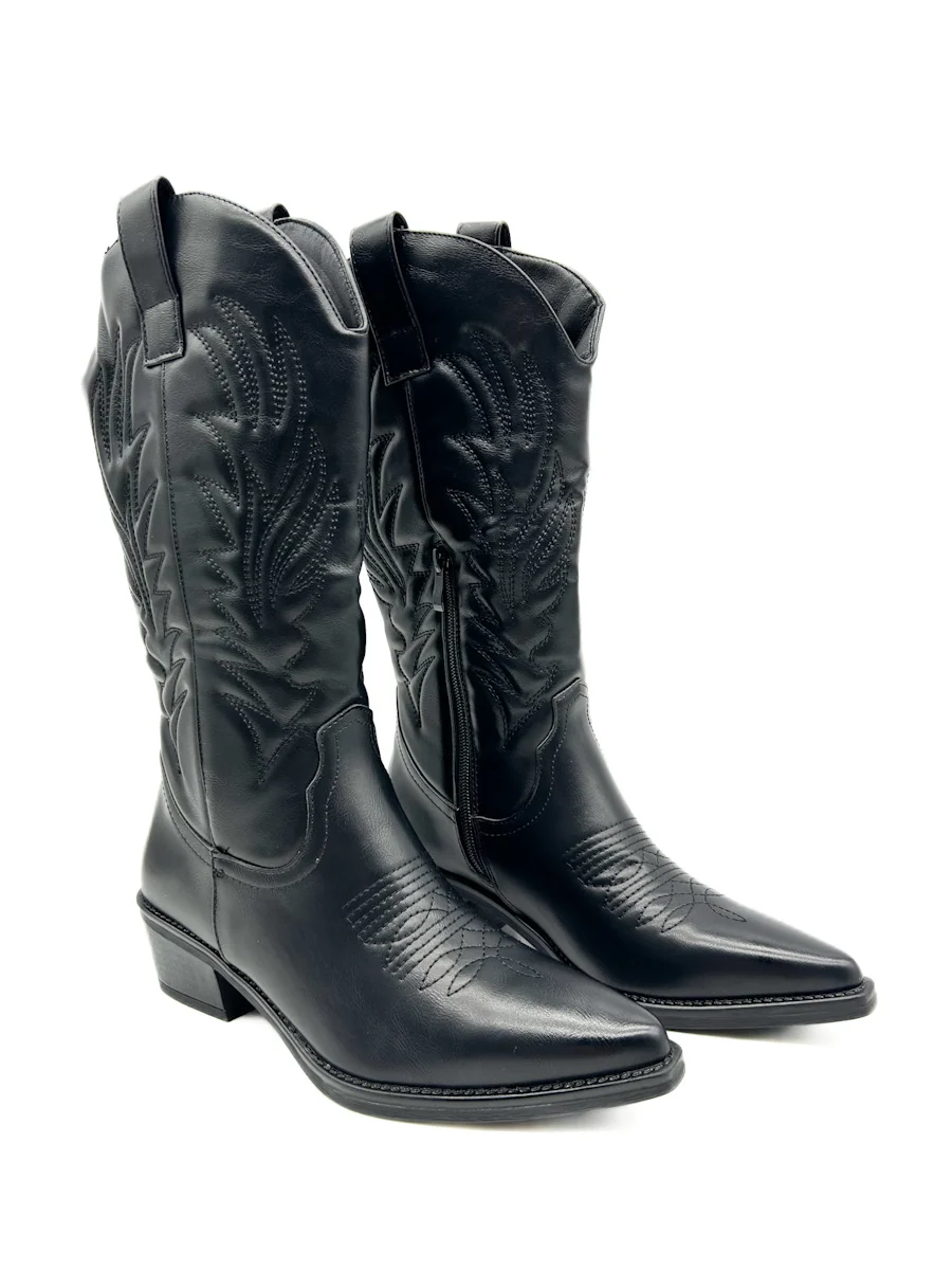 Bota Cowboy Negra Referencia CL131 - Imagen 5