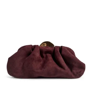 Bolso de Mano Ante Marrón