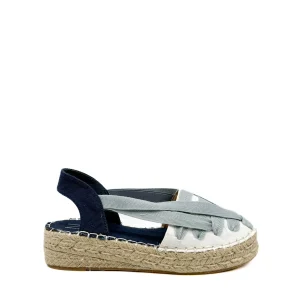 Alpargatas de Plataforma con Cintas Elásticas Intercaladas – Estilo Boho de Verano