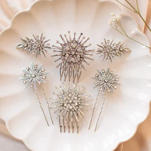 Tiara Estrellas Plata Vieja