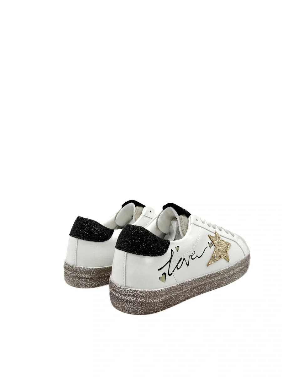 Zapatilla Urbana con Estrella Dorada y Detalle "Love - Imagen 6