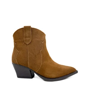 Botines Cowboy de Piel con Tacón Cuadrado