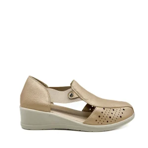 Sandalias Cerrada Cuña Baja Mujer