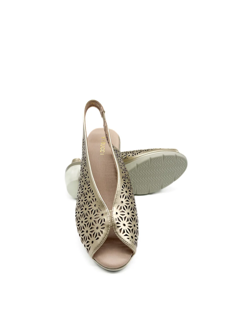 Sandalias Cuña Media Caladas Mujer - Imagen 7