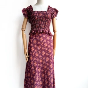 Conjunto Bohemio Violeta con Estampado Floral