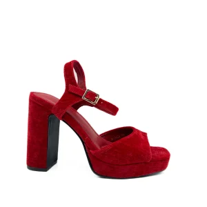 Sandalias Terciopelo con Plataforma A3426