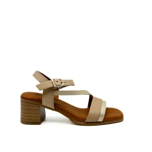 Sandalias de Piel Tacón Medio Referencia 3415