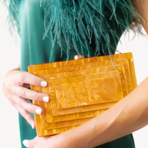 Clutch Metacrilato Naranja