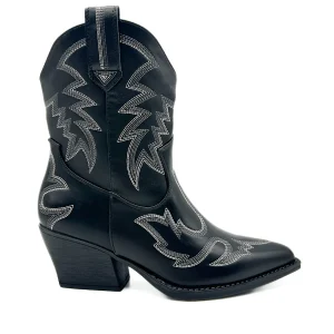 Bota Cowboy Bordado Mujer YY90