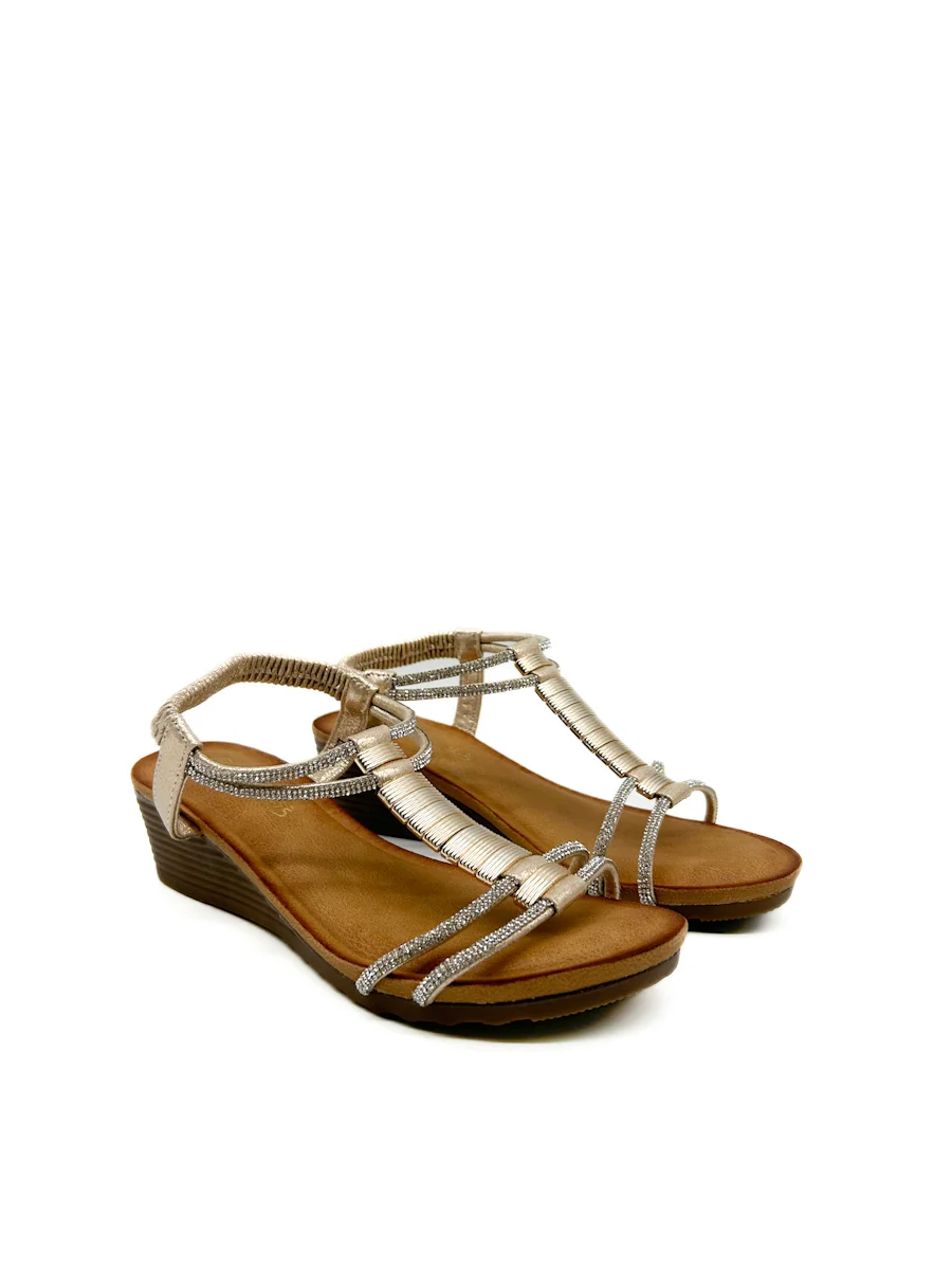 Sandalias Cuña Brillos Referencia ES131 - Imagen 9