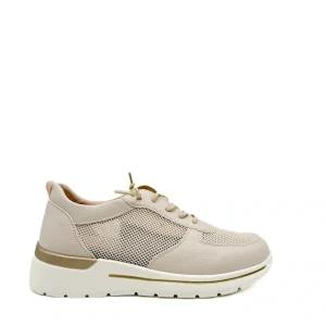 Zapatillas Urbana de Piel Sintética y Malla con Cierre Elástico