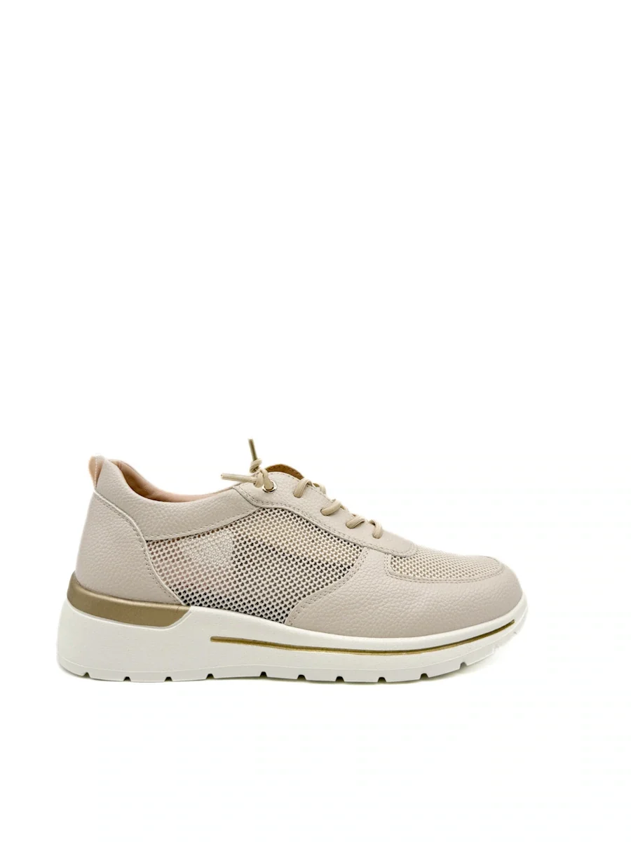 Zapatillas Urbana de Piel Sintética y Malla con Cierre Elástico - Imagen 2