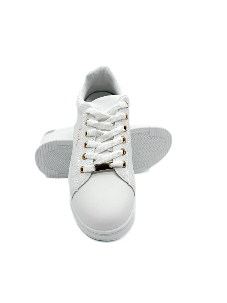 Zapatillas Blancas con Detalles Dorados y Plateados - Imagen 7