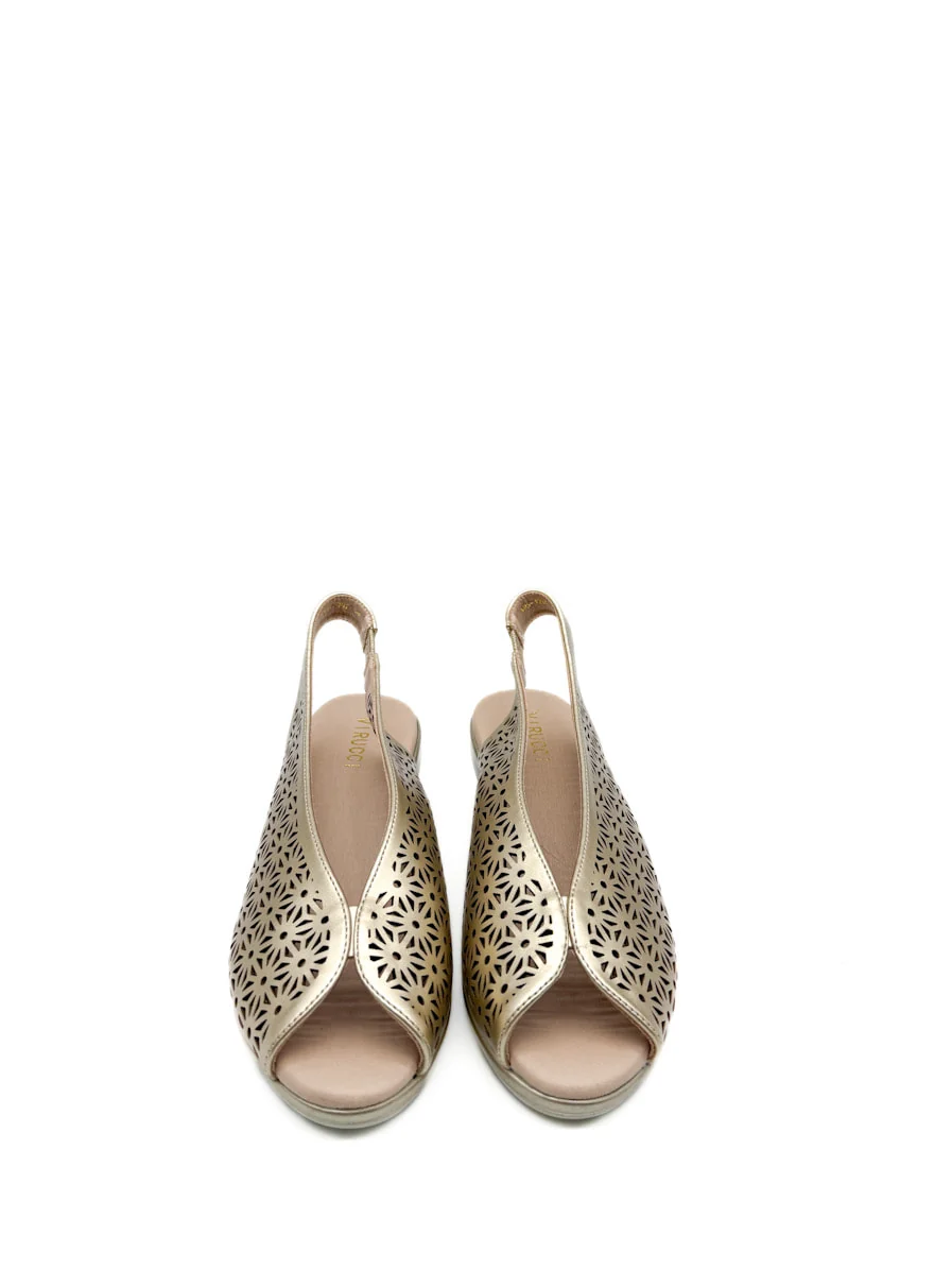 Sandalias Cuña Media Caladas Mujer - Imagen 6