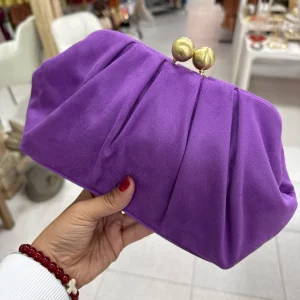 Bolso de Mano Bolas Morado