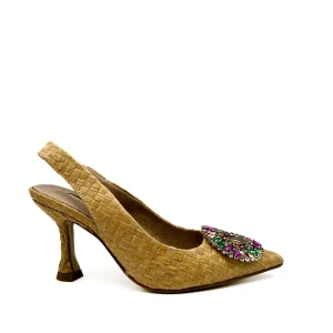 Zapato Destalonado de RafiaJoya Corina M3185