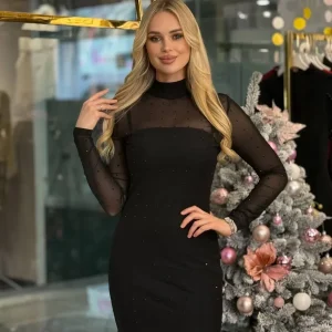 Vestido Deuce con pedrería