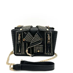 Bolsos Estilo Biker con Tachuelas y Detalles Metálicos