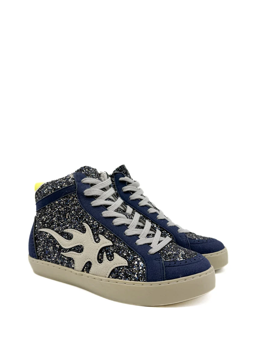 Zapatillas Urbanas de Media Caña con Detalle de Flama - Imagen 3