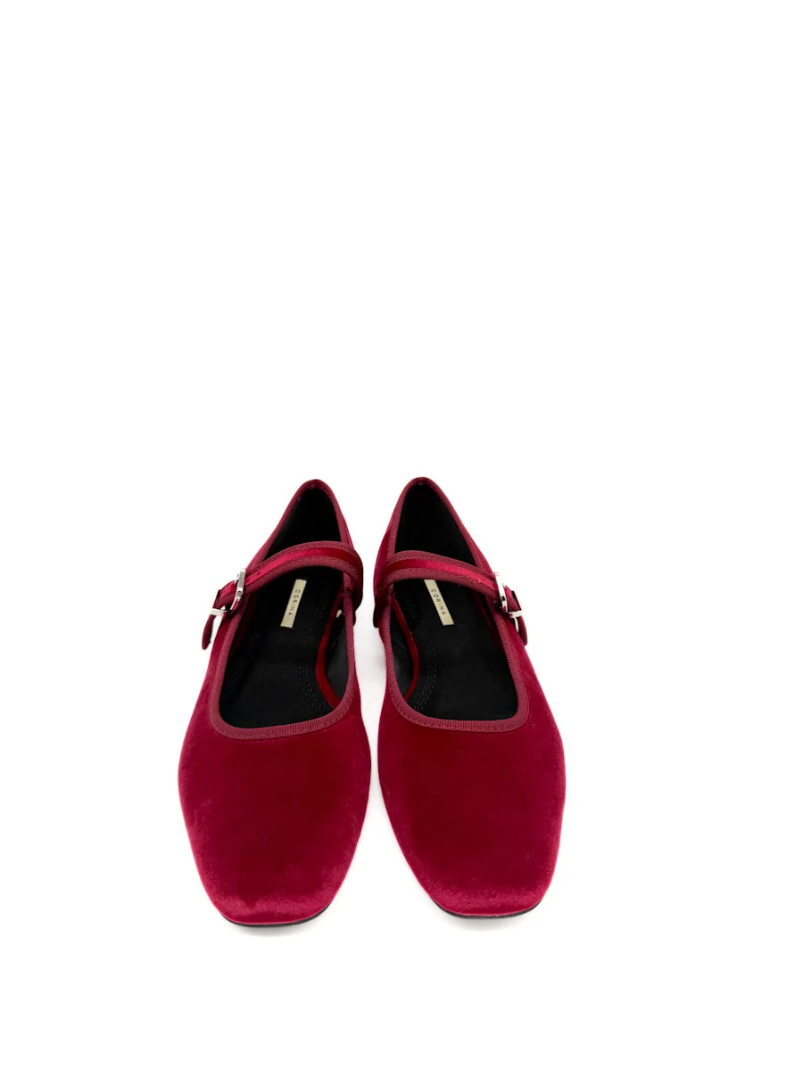 Elegantes Merceditas de Terciopelo con Hebilla Corina M5630 - Imagen 6