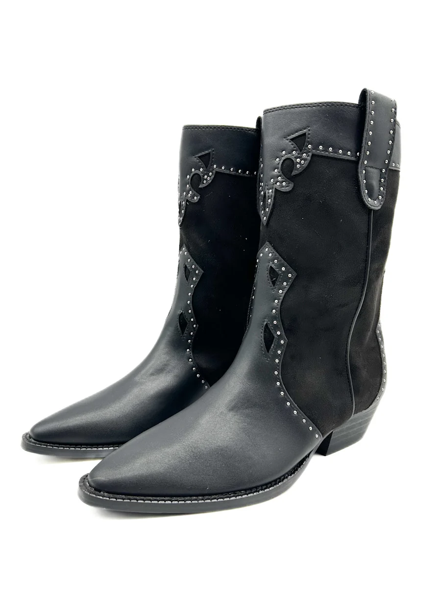 Bota Cowboy Tachas Corina M4632 - Imagen 3