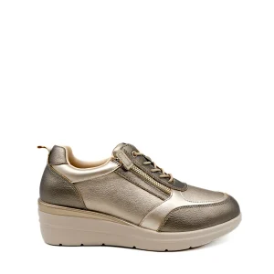 Zapatillas Deportivas de Cuña Elegantes con Cremallera Lateral