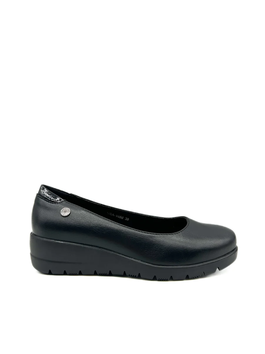 Zapato Cuña Negro Mujer Referencia VRA-1088