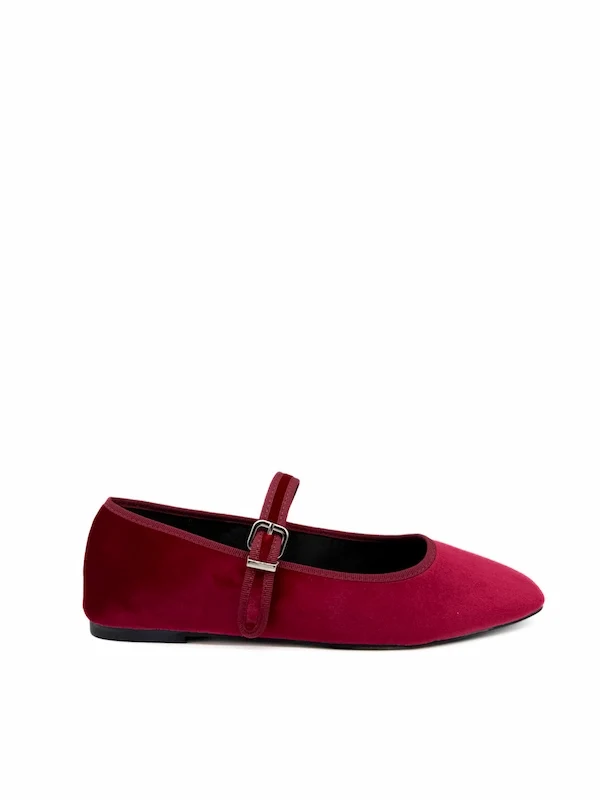 Elegantes Merceditas de Terciopelo con Hebilla Corina M5630 - Imagen 2
