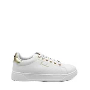 Zapatillas Blancas con Detalles Dorados y Plateados