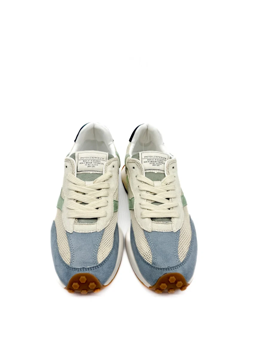 Corina Zapatillas Deportivas Retro con Paneles de Antelina y Malla - Imagen 6