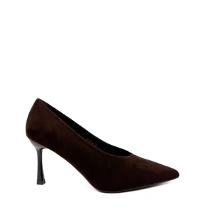 Zapatos de Salón Clásicos en Antelina con Punta Afilada